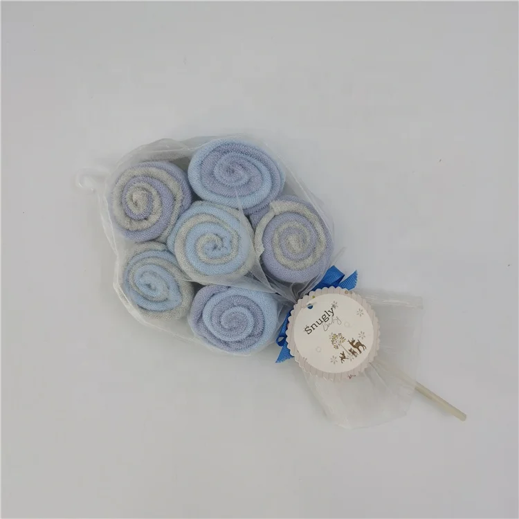 12Pieces Wholesale 100% Polyester Soft Washcloths Baby Set Skin Bath Toddler Washcloths