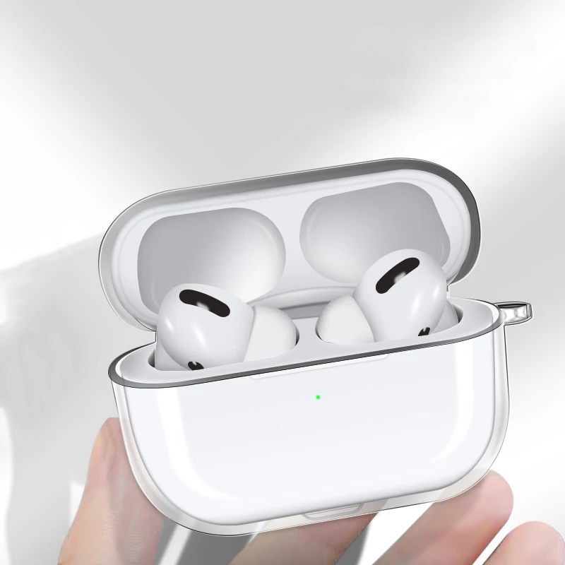 Тонкий прозрачный чехол из ТПУ для наушников Airpods