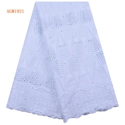 Pure White 2021 Swiss Voile Laces Switzerland Cotton African Dry Cotton Lace Fabric Latest  Nigerian Voile Lace For Wedding 1921