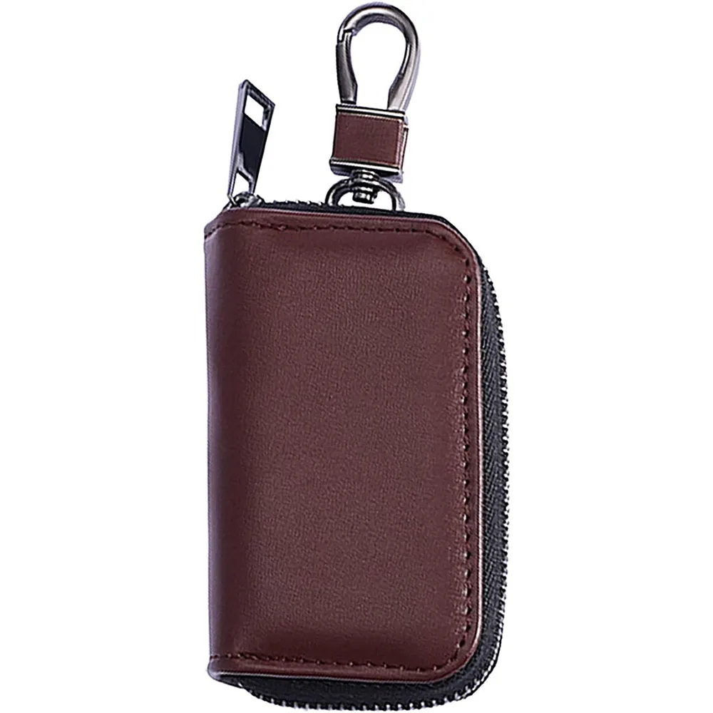 Pu Leather Faraday Cage Car Key Protector RFID Signal Blocking Anti-Theft Pouch Anti-Hacking Case Blocker