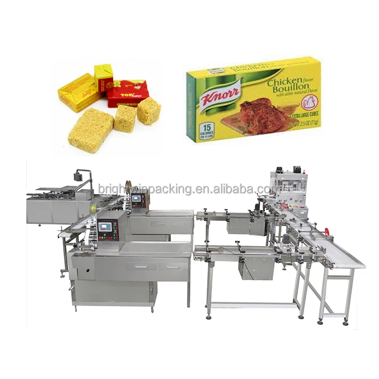 Brightwin spice  maggi chicken bouillon cube machine chicken broth seasoning powder pressing machine wrapping machine