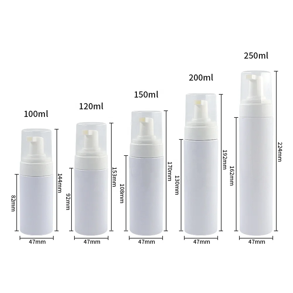 60ml frosted foam bottle for Cream and Lotion Cosmetics Travel Empty Container Mousse Toothpaste Bottles