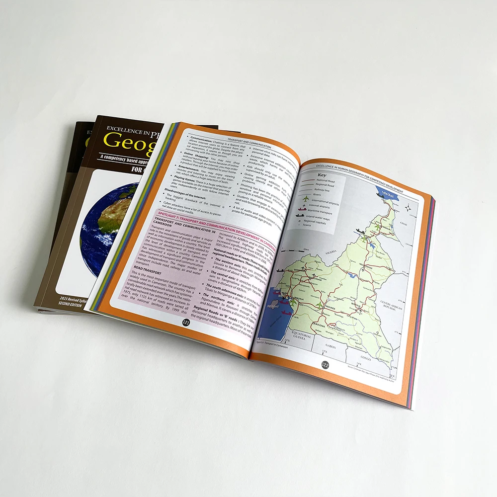 Customized book printing soft Cover textbook Design Customized Primary School English Textbook