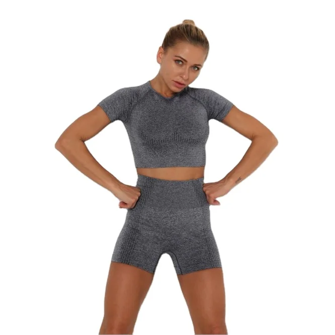 New design 2021 high waist yoga suit for women beauty back exercise fitness underwear for women with chest high waist stretch ti