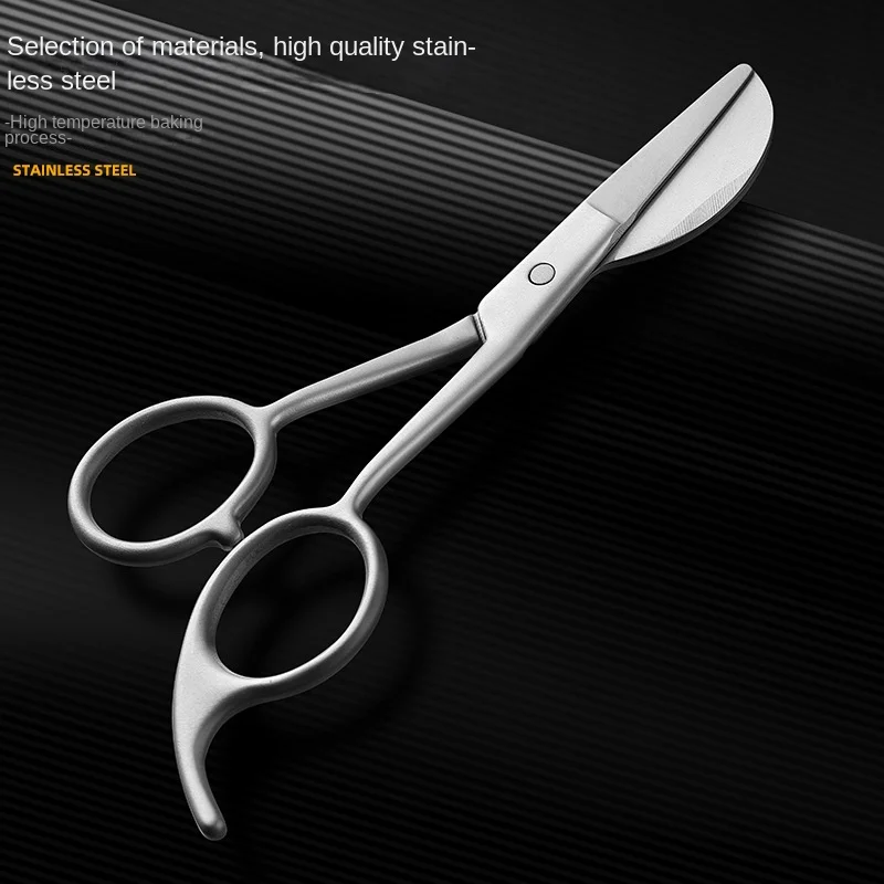 Stainless Steel Tufting Scissors DIY Carpet Cutters with Blackened Duckbill and Pelican Trim Yarn Handle Made of Plastic