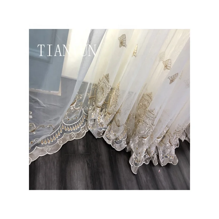 Hot Selling Fashion Pattern Ring And Rail Wedding Wall Curtain