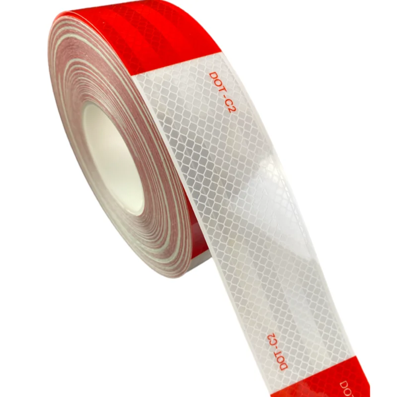 High Intensity Dot C2 Reflective Tape Adhesive Waterproof Reflective For Truck Trailer
