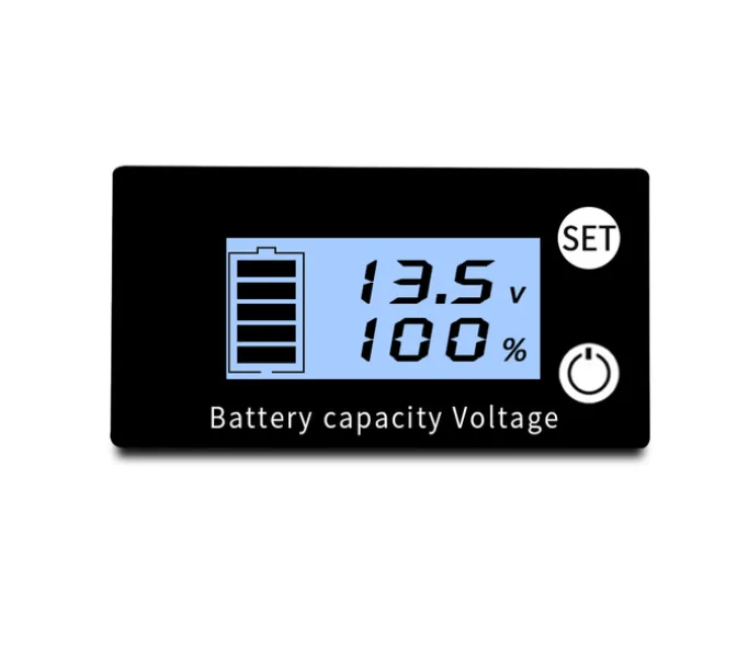Индикатор емкости аккумулятора 7-68 В постоянного тока свинцово-кислотный литиевый LiFePO4 автомобильный мотоциклетный вольтметр Индикатор напряжения 12 в 24 в 48 в