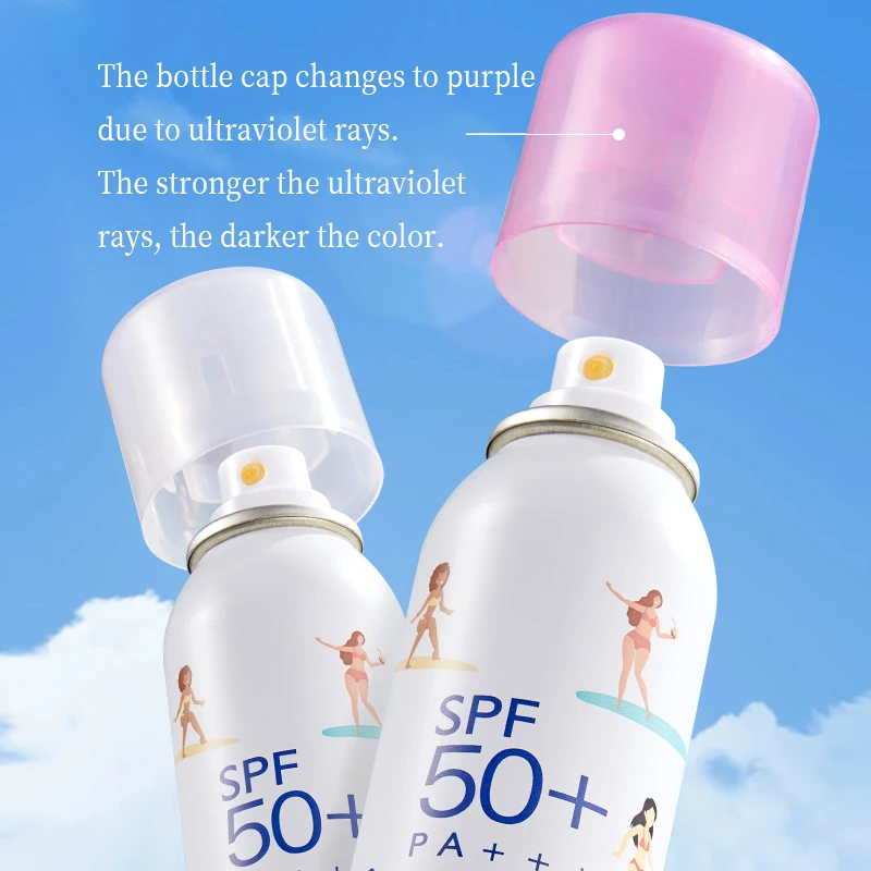 Легкий солнцезащитный лосьон для тела спрей Spf 50 ++ PA +++ на заказ увлажняющий
