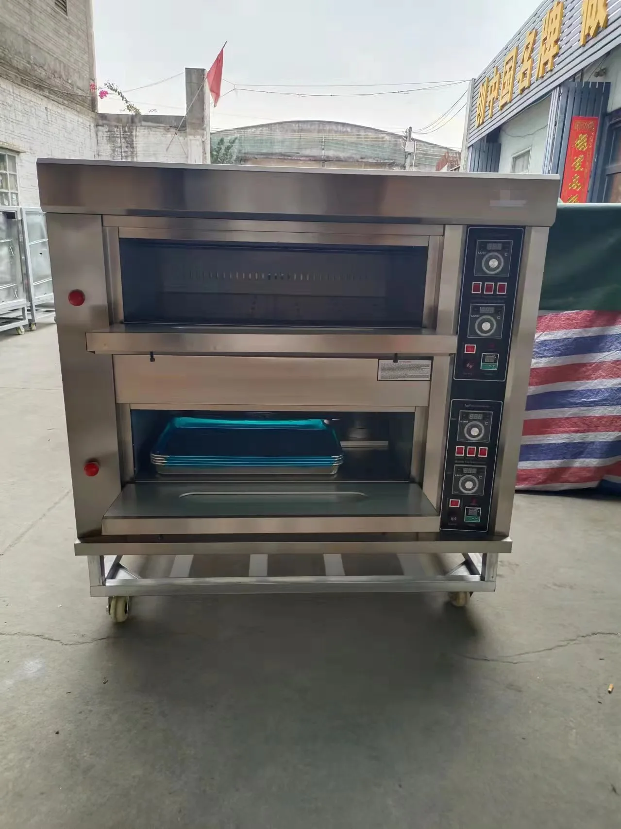 CE Approved Industrial Bread Baking Deck Oven Electric Baking Ovens for sale