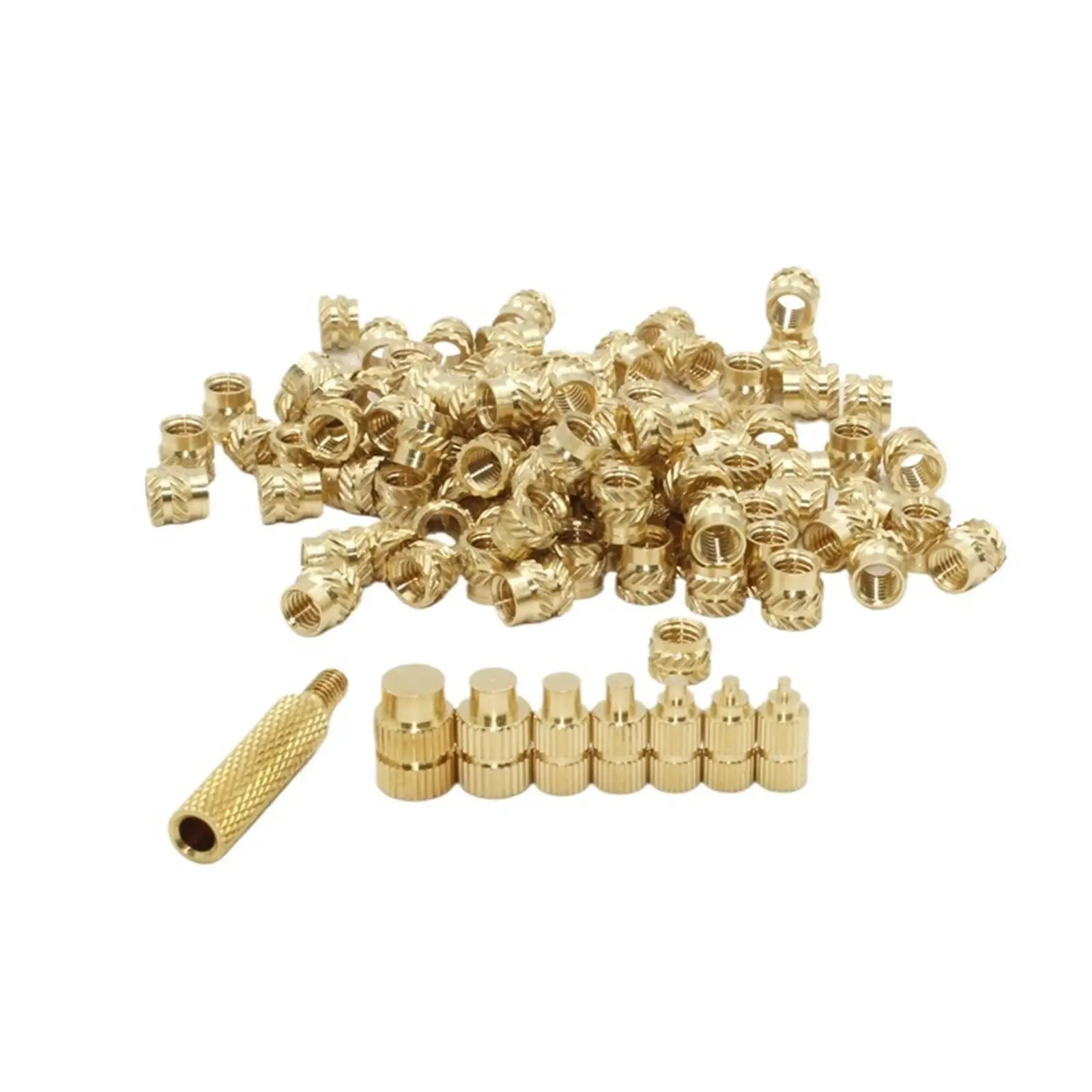 M3 Threaded Inserts heat set tip for plastic Brass Metric Knurled Nuts for 3D Printing Components and Plastic Parts