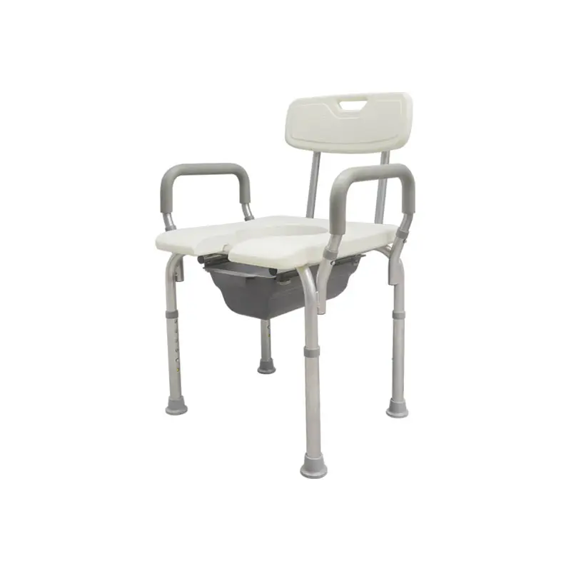Hot Products Cheap Plastic Commode Chair with Bedpan for Bathroom Safety Equipment or Walker