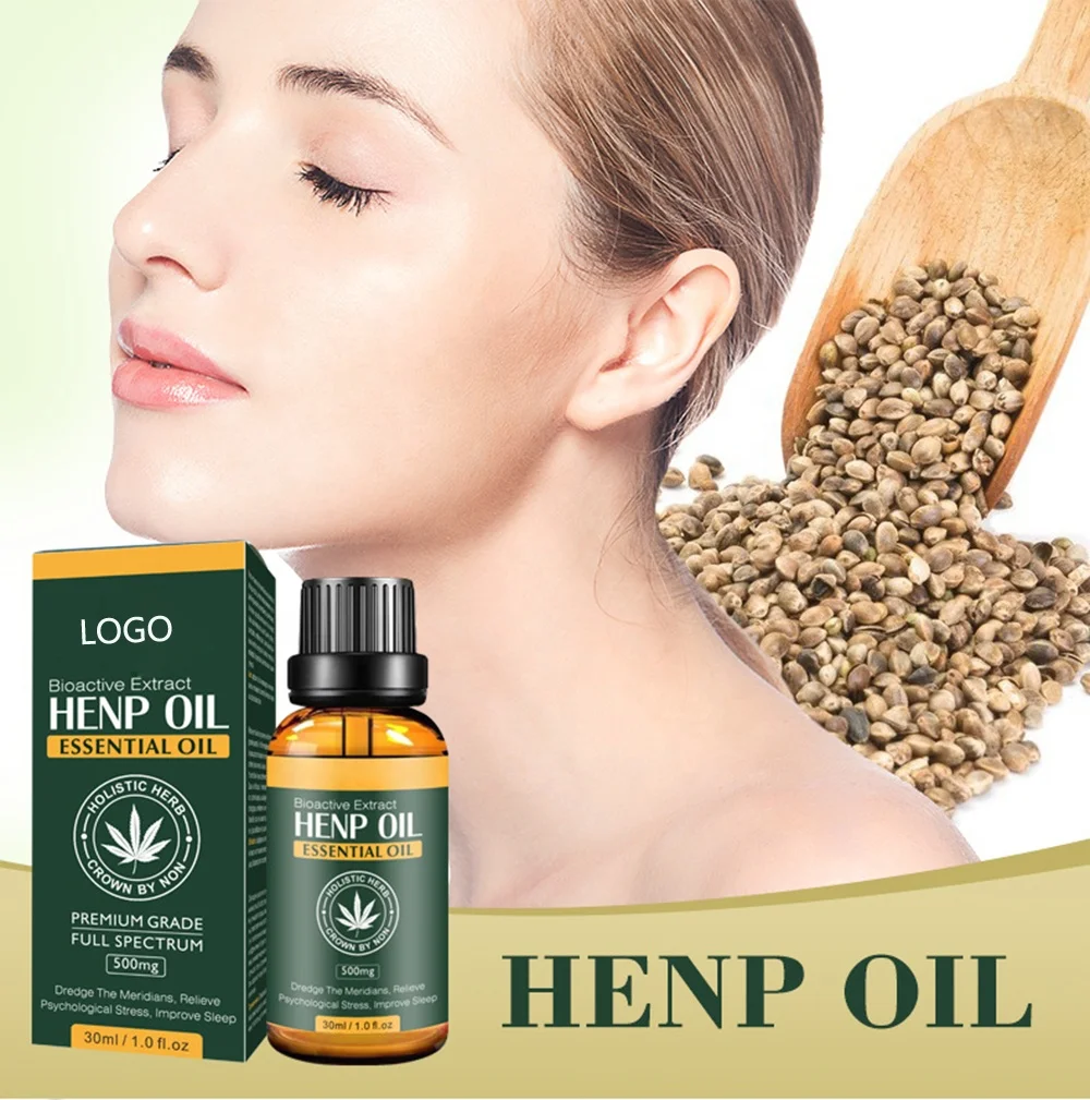 Wholesale skin care natural moisturizing organic cold pure plant body massages sweet hemp oil