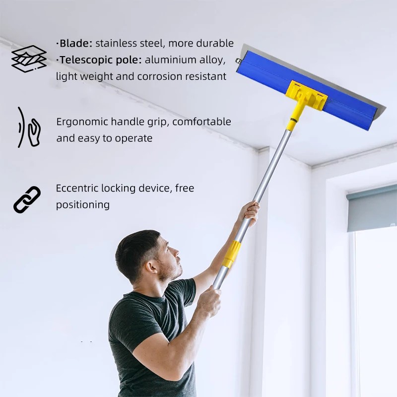 25cm 40cm 60cm 80cm 100cm 120cm Stainless Steel Putty Skimming Blade for Smoothing Wall Plastering Tools