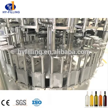 automatic  whisky vodka wine bottling small glass bottle liquor filling production line machine
