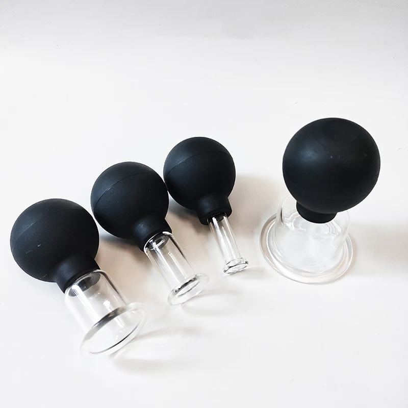 Silicone Medical Chineses Therapy Cupping Rubber Vacuum Cupping Glasses Massage Body Cups Anti Cellulite Cans Face Massage