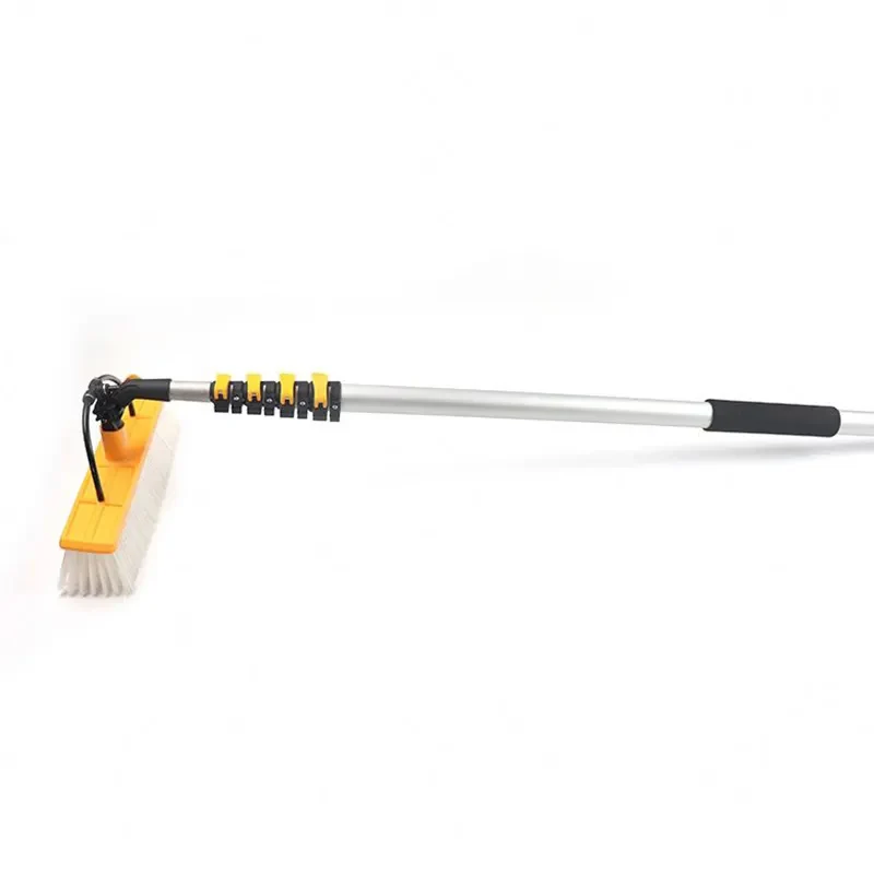 2023 hot selling   brushless motor 3.5m 5.5m 7.5m dual head portable solar panel rotary cleaning brush