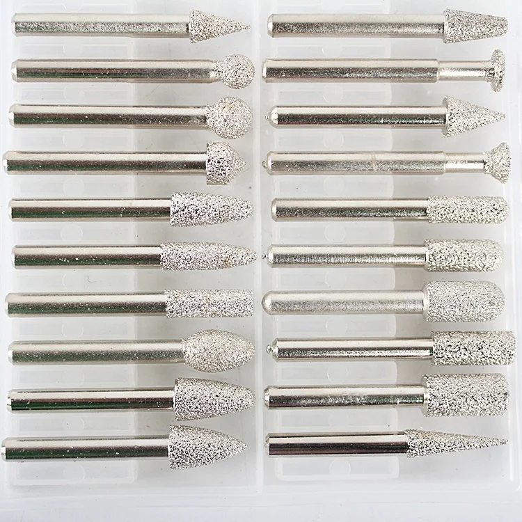 Инструмент для алмазной полировки резьба по камню гравировка сверло с пайкой алмазная шлифовальная головка