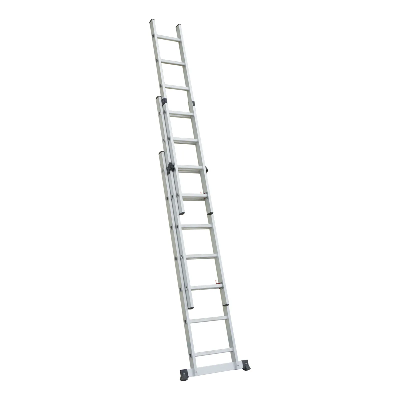 Industrial-Grade Aluminum Telescopic Extension Ladder Certified EN131 Retractable Folding Stairs 3.24m to 9.6m