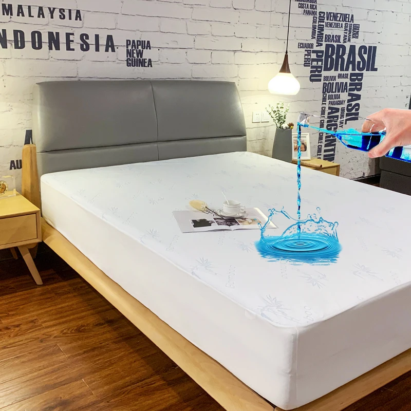 Bamboo Waterproof Mattress Protector-Machine Washable-Antibacterial, anti-mite, hypoallergenic for adult and Baby