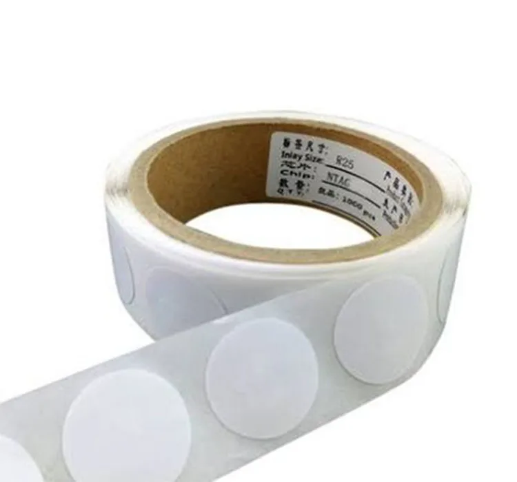 NFC Forum Type 2 Tag 13.56MHz ISO14443A Writable NFC Stickers, NFC Label, NFC Tag