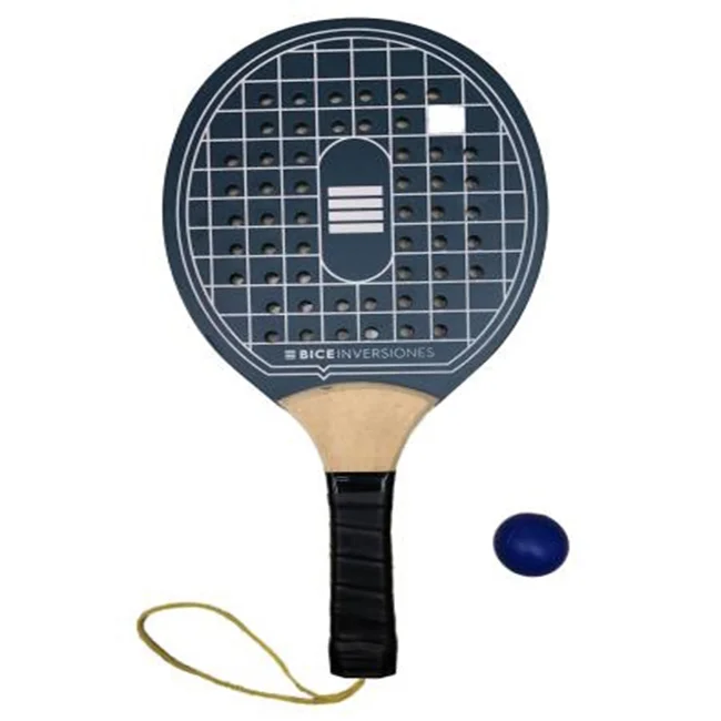 Promotional cheap price wooden paddle tennis racket