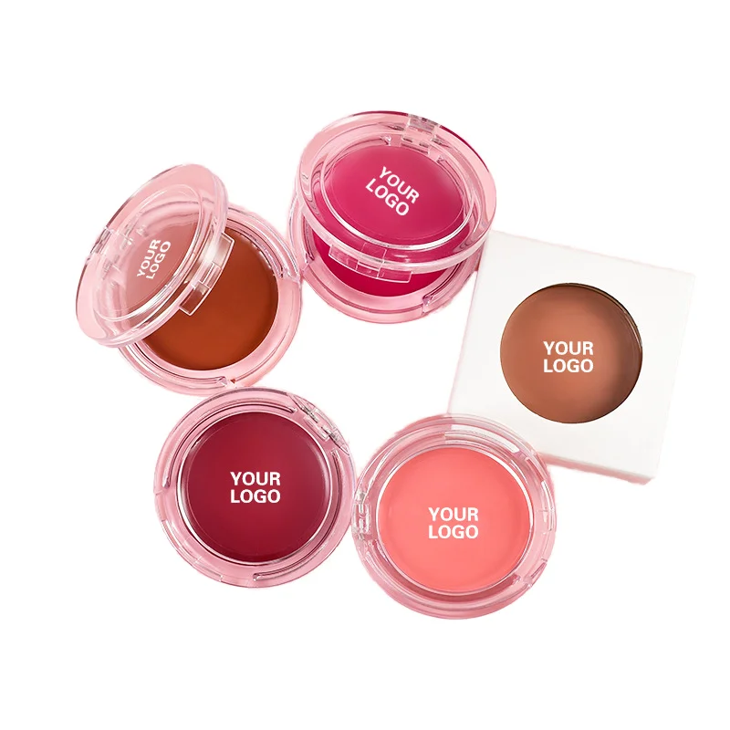 High Pigment 10-Color Matte Blush Palette Vegan Private Label Waterproof Powder Makeup for Light Skin Single Pink Face Blusher