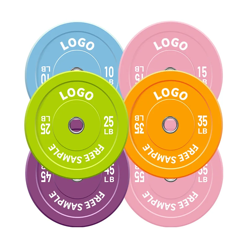 Wholesale Custom Cast Iron Training Calibrated Gym Bumpers Plates Rubber Plates Weight