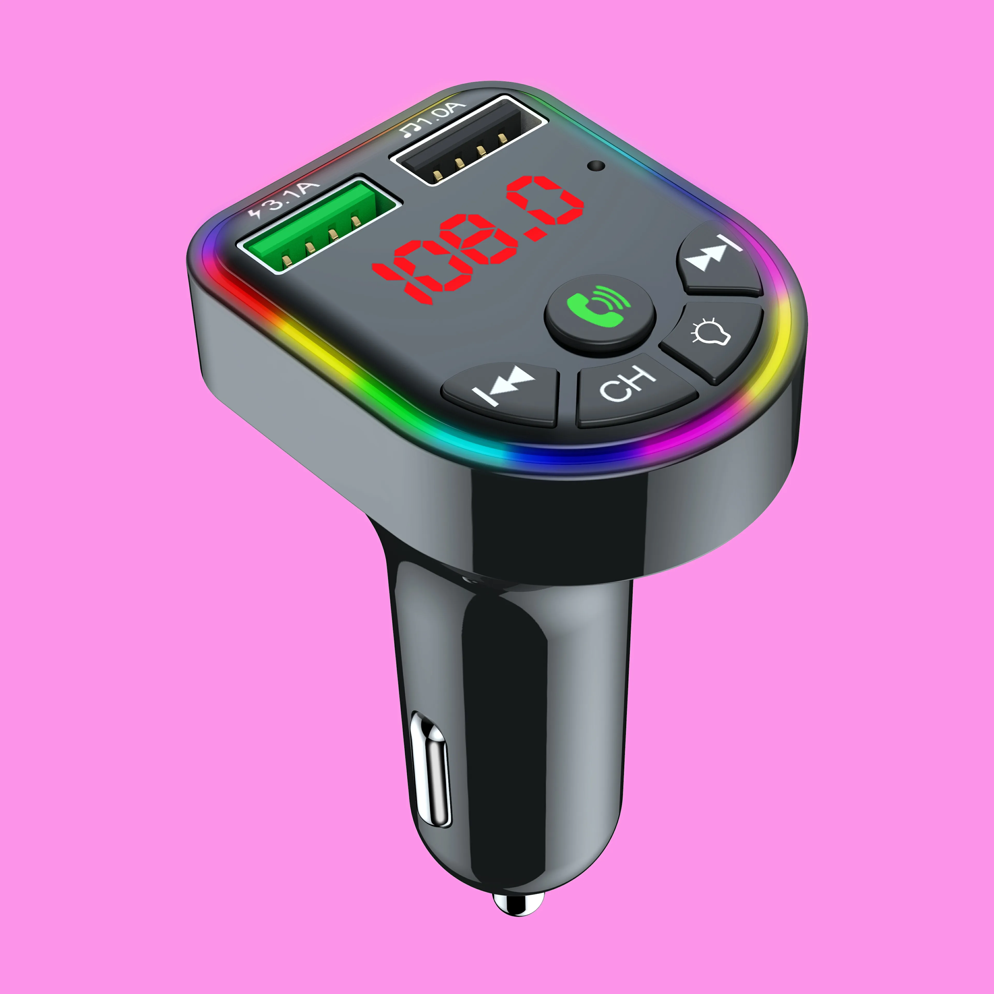 Автомобильный mp3 аудио беспроводной Bluetooth fm-передатчик MP3-плеер