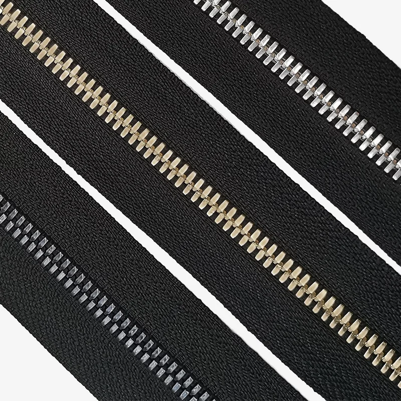 YN-MZR06-#5 Garment Accessories corn Teeth multi color Metal Long Chains Zipper Roll For garment production