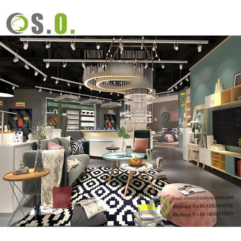 Trendy  Wooden Cell Phone Shop Design  Custom Led Lighting Display Showcase Mobile Phone Store Furniture