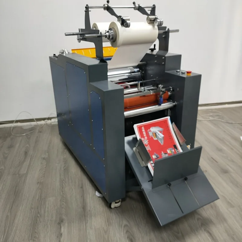 AF-540 Factory supply fully automatic roll laminating machine with auto slitting and PLC servo controlling system