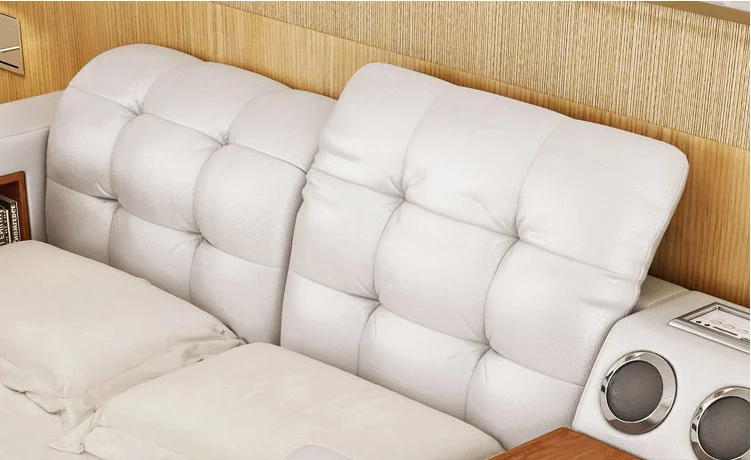 High Quality Latest Design Modern Practical Multi-functional Storage king Size Bed A631B
