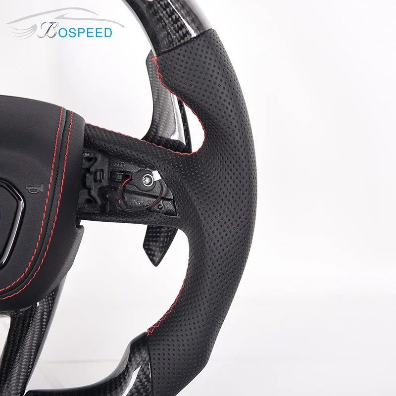 for Audi A4 B6 B7 R Line S3 8v Rs3 8v S4 B8 A5 B8 R8 Sline A3 8v A5 B8.5 Leather Carbon Fiber Led Steering Wheel