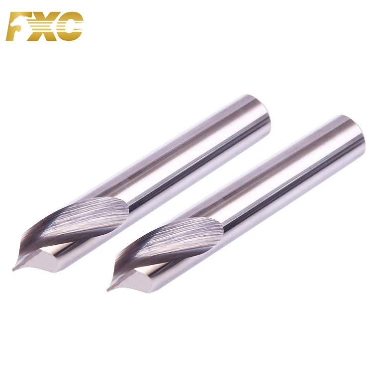 Centering Drill 2 Flute Aluminum Carbide Spot Drill for Aluminum Drilling Tools