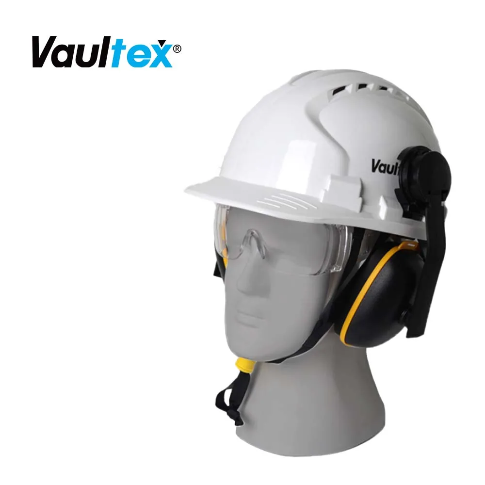 Vaultex Professional NRR 21dB SNR 23dB Safety Ear Muff Helmet Earmuffs Safety Earmuffs For Hearing Protection