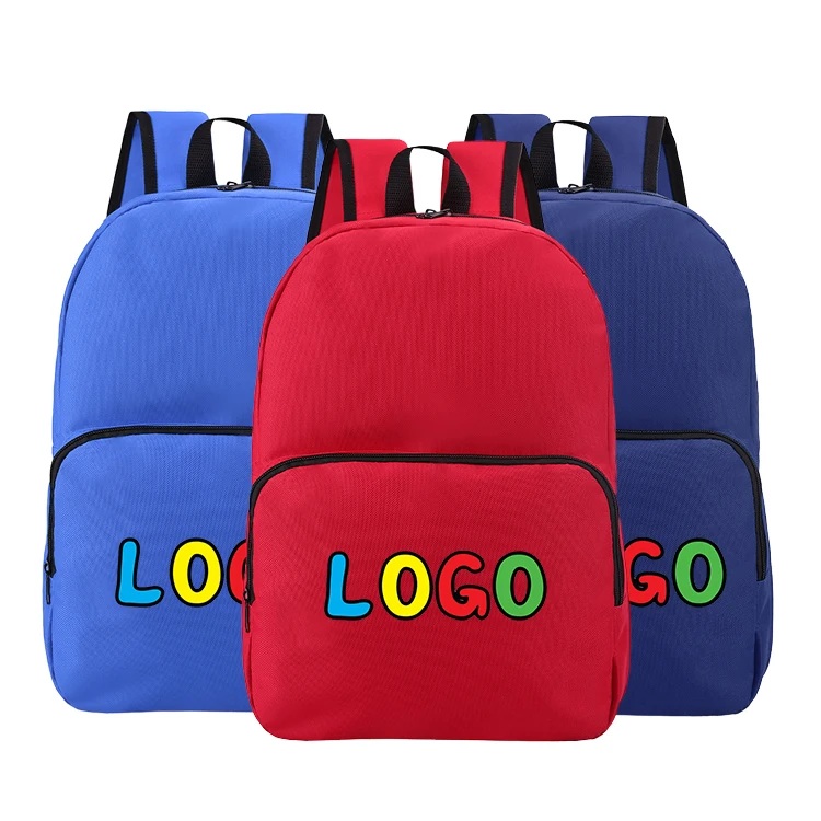 FREE SAMPLE Wholesale custom 600D Polyester cheap simple teenagers Backpacks School Bag