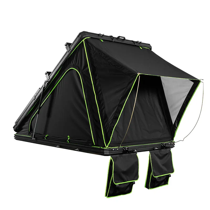 Pop up light weight hardtop shell rtt roof tent top hardshell aluminium triangle rooftop tent hard shell sunroof access