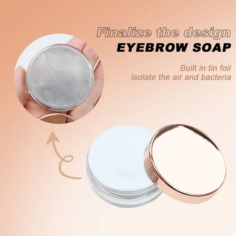 OEM Vegan Waterproof Tint Private Label Brow Freeze Glue Eye Brow Eyebrow Styling Soap Wax Gel