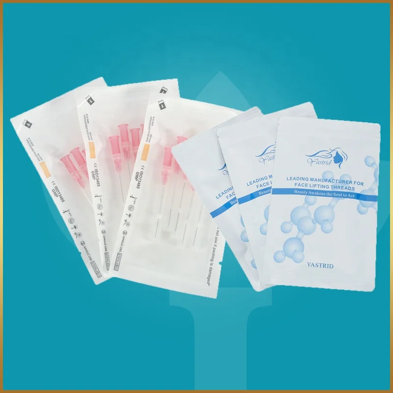 CE Approval Non Surgical Yastrid Face Lifting Silhouette Soft PLLA Threads 26g 70mm with sharp type cannula