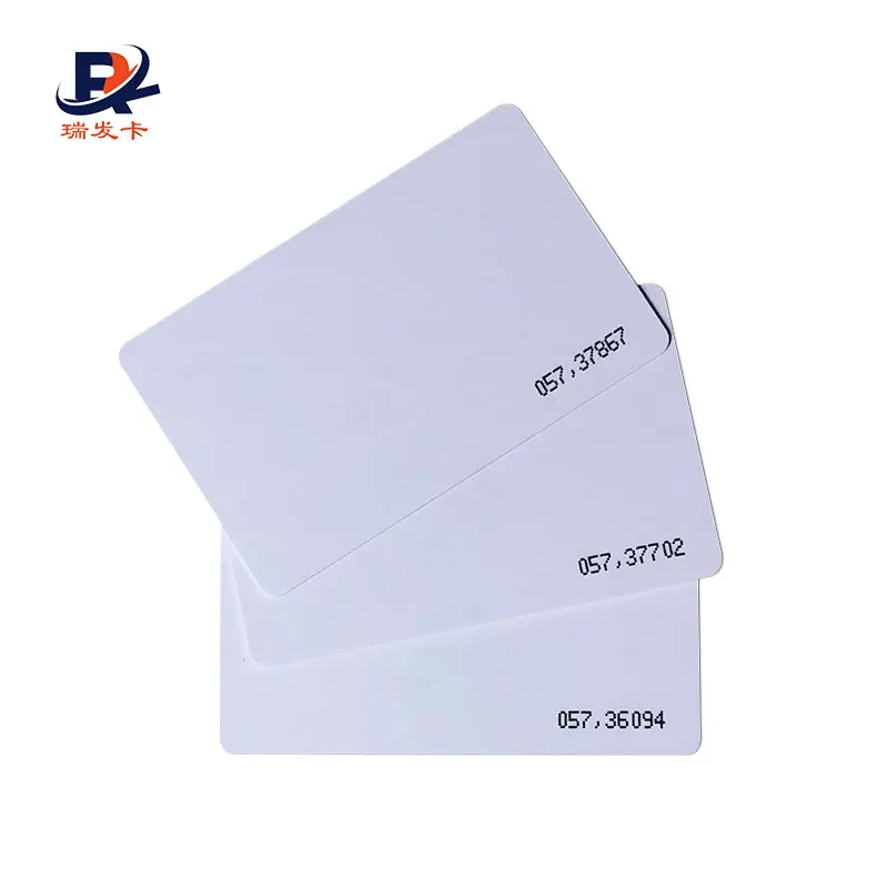 Hotel Door Lock T5577 RFID White Card Customized Size Accept Customized Logo