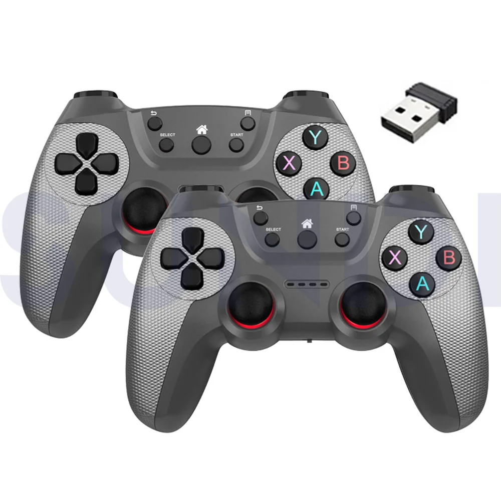 Hot Sale 2+1 Doubles Joypad Supports Android Usb Wireless Gamepad PC TV Computer 2.4G Dual Player Game Controller