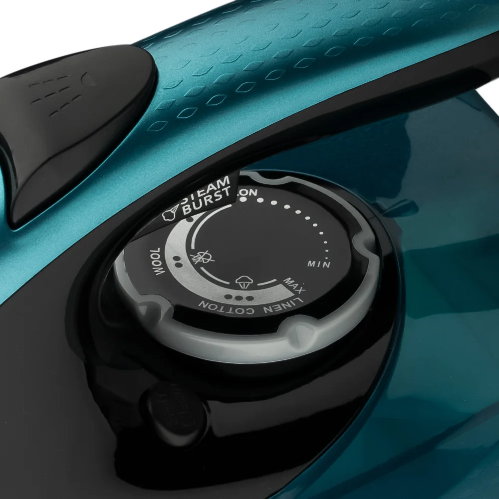Mini Electric Steam Iron Burst of Steaming Self Cleaning Nano Ceramic Soleplate High Power 2800w