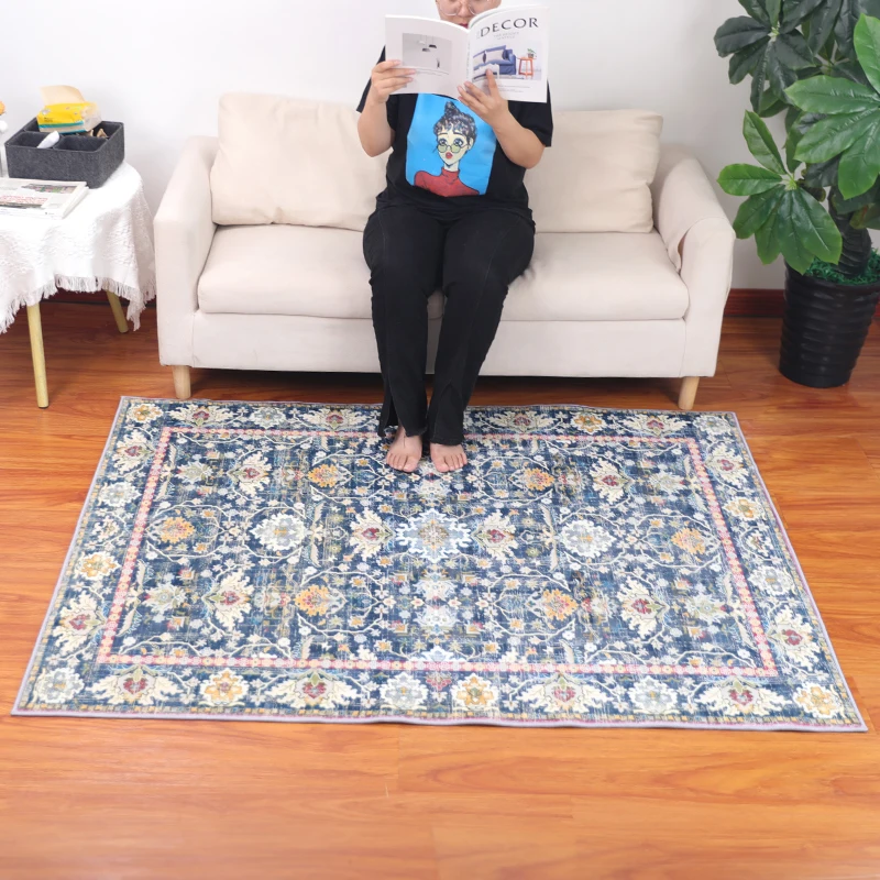 Rapid water absorption velvet carpet rugs living room large waterproof velvet carpet
