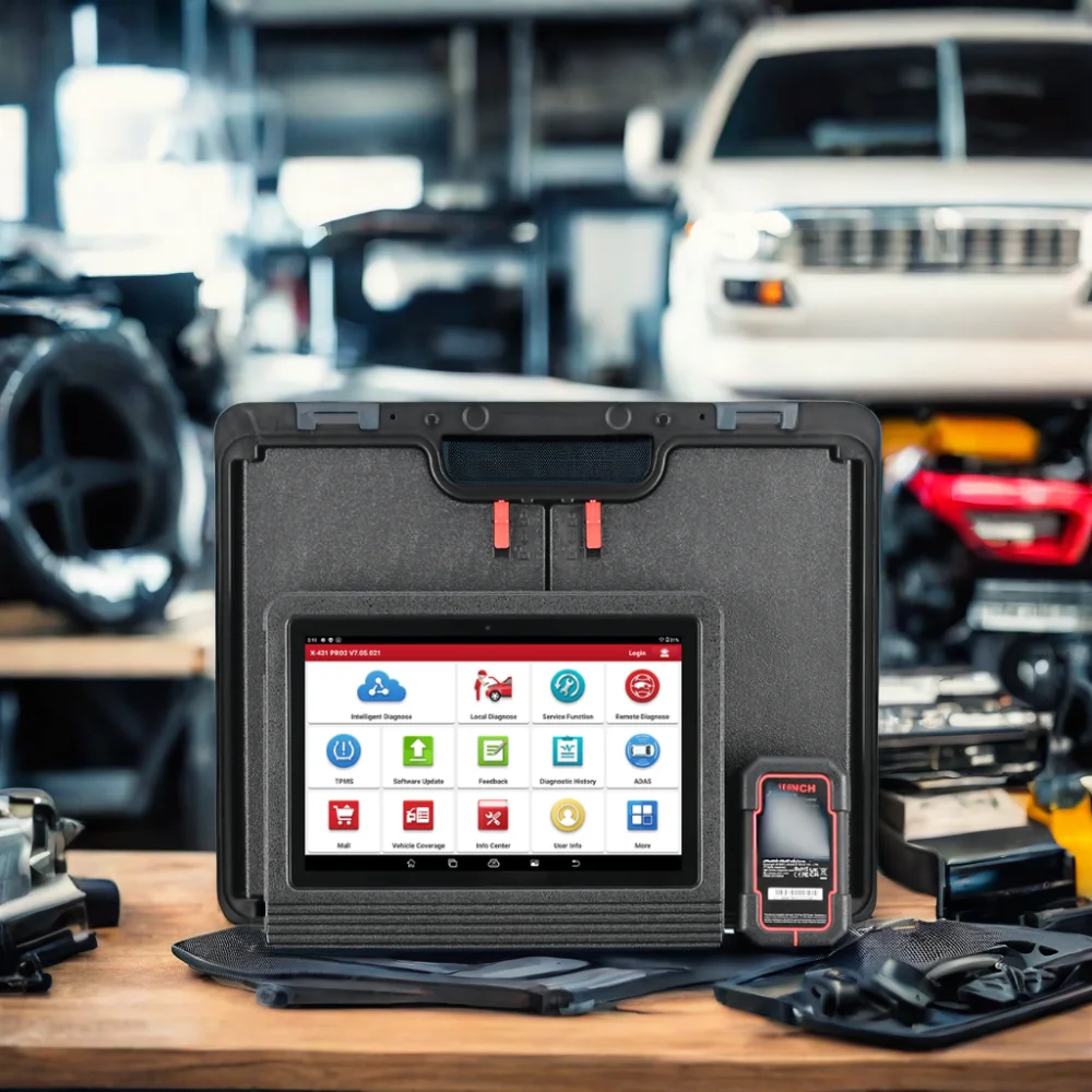 New Launch X431 V Plus v+ 10 Inch Launch X431Pro3 Diagnostic Scanner Work with Heavy Duty Module