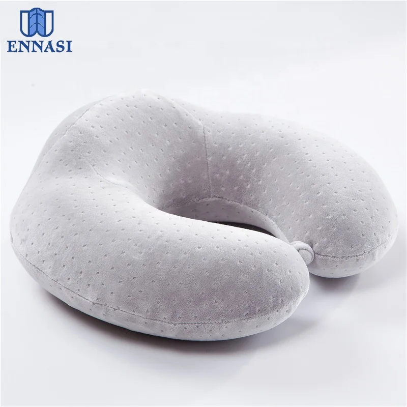 Plane travel memory foam pillow u shape pillow neck rest pillow