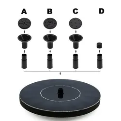 Mini Solar Water Fountain Pool Pond Waterfall Fountain Garden Decoration Solar Powered Fountain Floating Water Pump