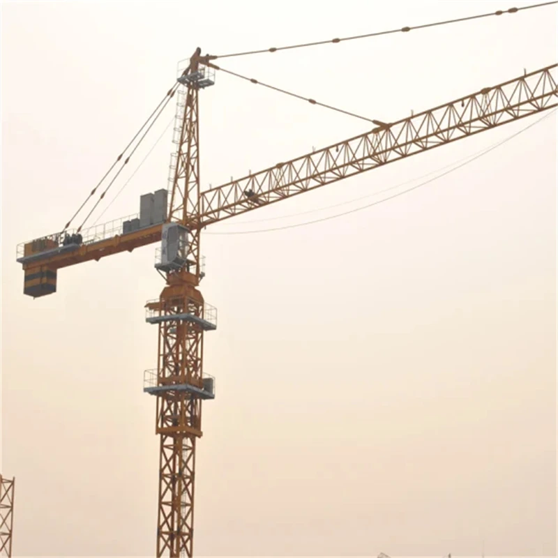 Used 10 Ton Tower Crane From China for Construction Projects Core Components Include Pump Now on Sale