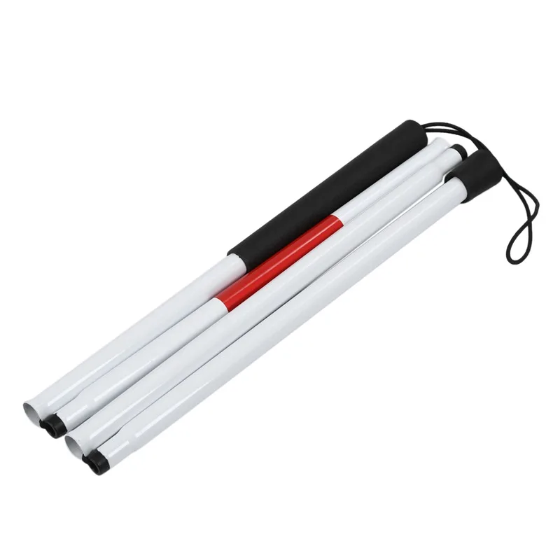 Folding Vision Stick African Led Nordic Walking Stick Telescopic White Cane for the Blind Men