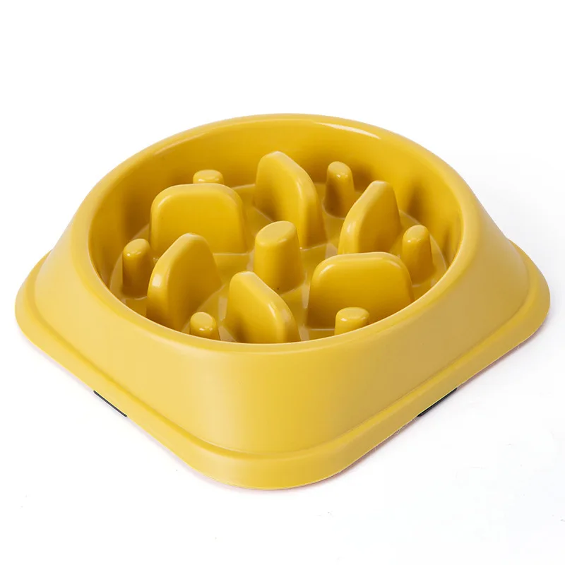 Dog Slow Feeder Bowl Non Slip Puzzle Bowl Anti-gulping Pet Slower Food Feeding Interactive Bloat Stop Dog Bowl